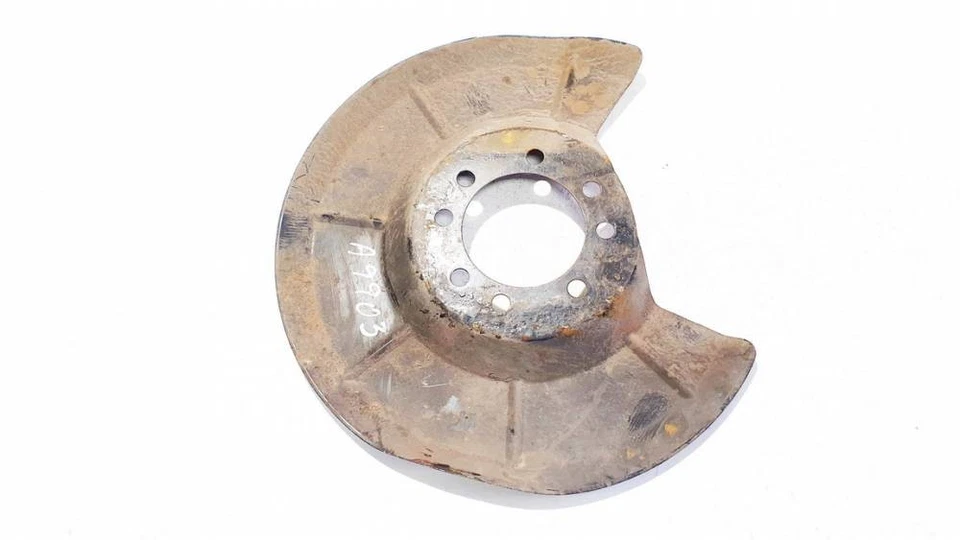 Placa de protección de frenos Volvo S40 2005 - trasera derecha usada, genuina #2349638-18 Foto 3 de 4