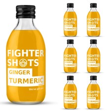 Fighter Shots Ginger Turmeric 250ml (4 shots in a bottle) x 6 (BBE 30/5/26)