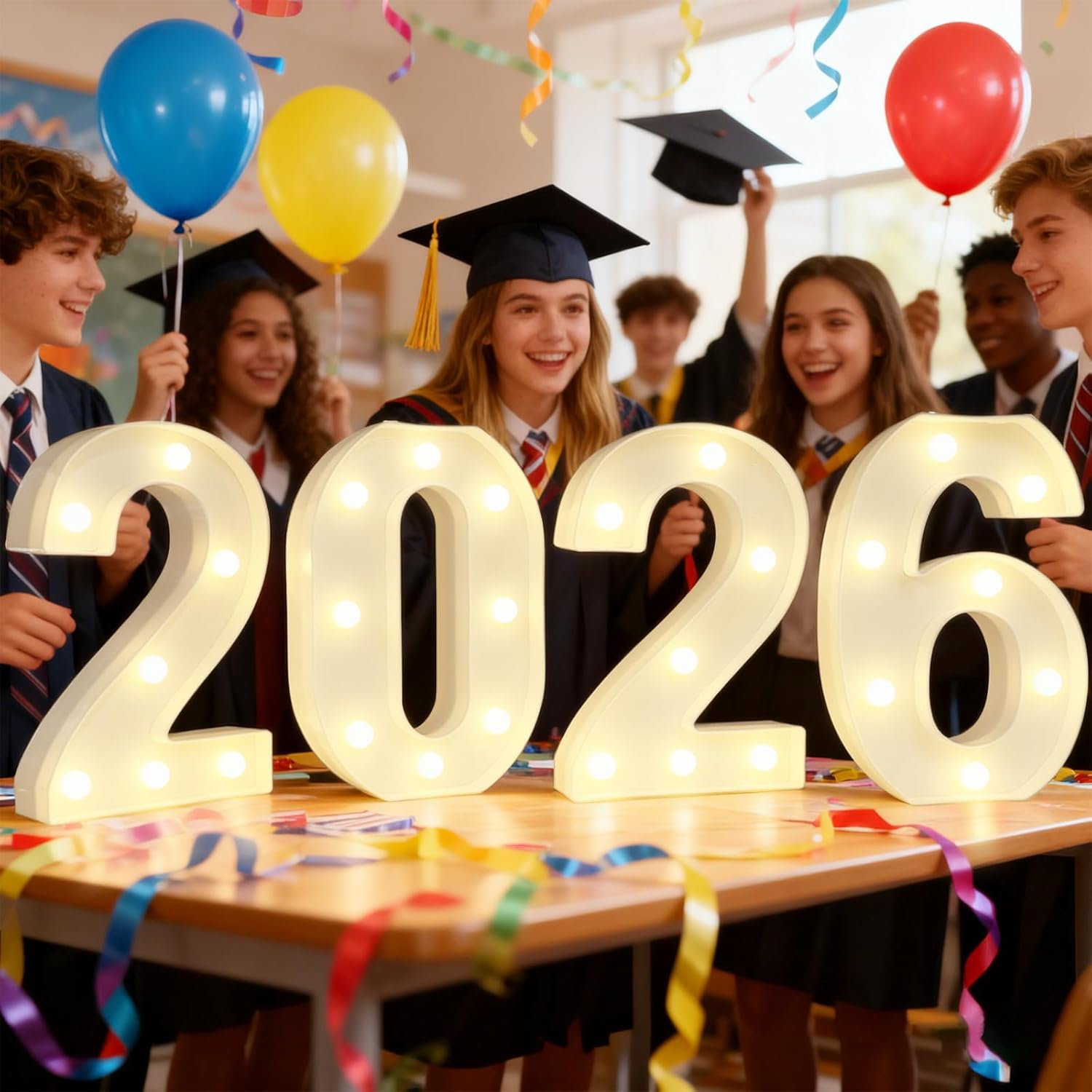 Graduation Decorations 2026, Marquee Light up Numbers for 2026 Graduation Decora