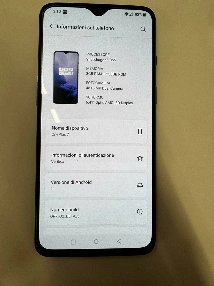 ONEPLUS 7T 256 GB DUAL SIM 6.55" AMOLED 4G Grey NO ONEPLUS 8 - Immagine 2 di 3