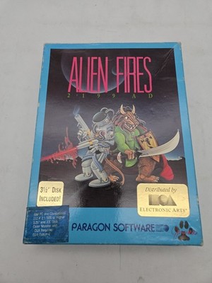 Alien Fires 2199 AD -  IBM PC / Compatibles 5.25  & 3.5  Disks - Paragon, 1987