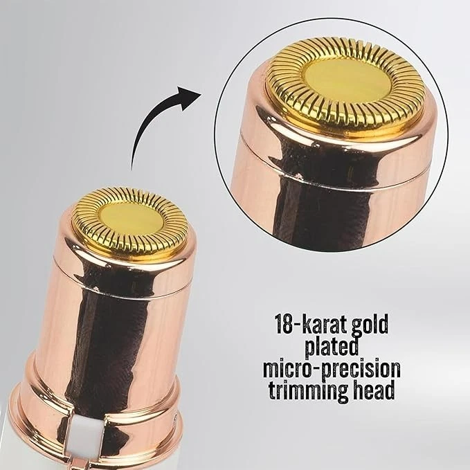 JML NuYou Facial Hair Remover 18K Gold Plated Head USB Charge - Image 3 of 4