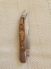 Antique Wooden Handle Pocket Folding Knife 12cm