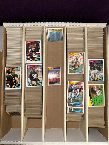 1984 Topps Football Set Builder Bulk Lot Of 3000 Cards W/ Duplicates EX average