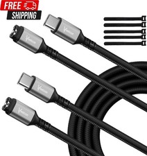 Type-C Charger Cable for Garmin Watch 1 FT-2 Pack, USB C to Garmin Braided Safe