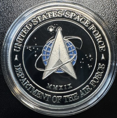 The Space Command USA Department Of The Air Force Collectible Silver Coin