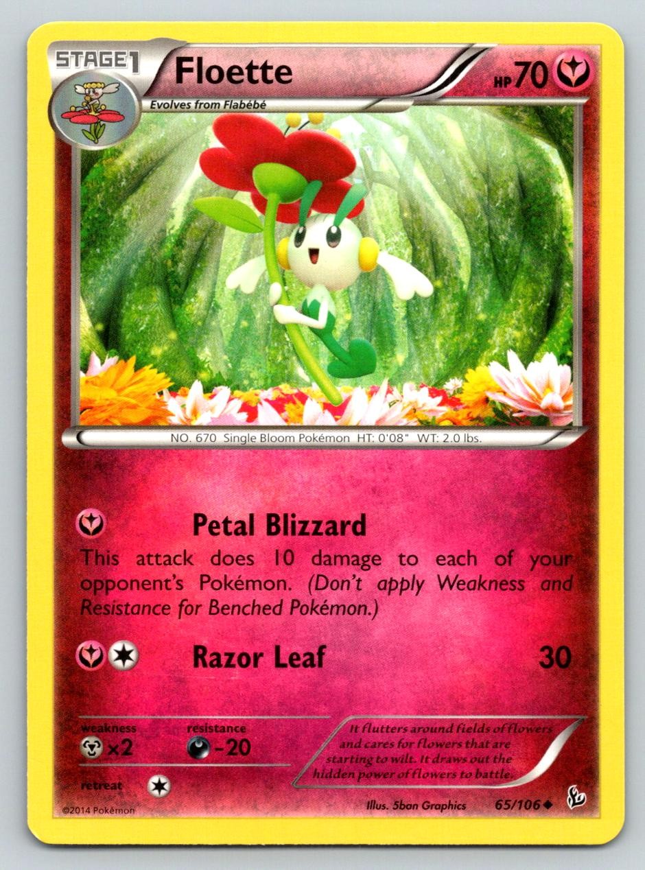 FLOETTE 65/106 UC FLASHFIRE POKEMON LP GRAPHICS