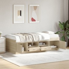 Single Day Bed Frame with Drawers Kid Children Bedroom Daybed Wooden Sofa Bed