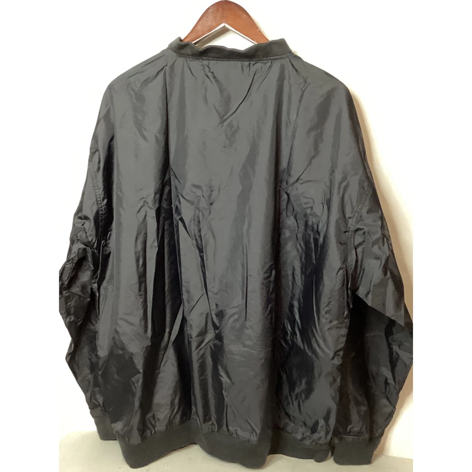 Chaqueta cortavientos vintage Totes repelente al agua de nailon pulóver cuello en V XL Foto 3 de 4