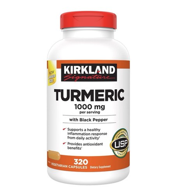 #ad Kirkland Signature Turmeric with Black Pepper 1000mg 320 Count .Exp 09 26 $29.99