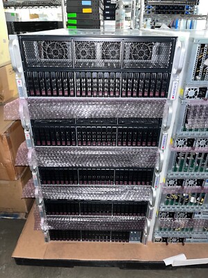 4U Server AS-4124GS-TNR 8x GPU PCI-E 4.0  2x AMD Epyc 128GB DDR4 RAM Broken Ear