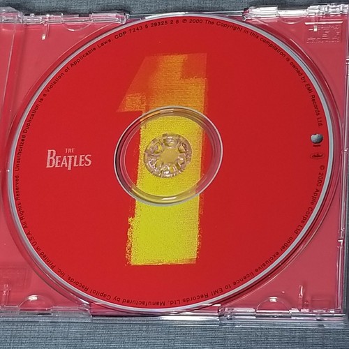 1 by The Beatles CD 2000 Capital Records Saw Cut Promo 27 Singles Insert Booklet - Picture 4 of 4