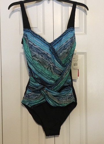 Profile By Gottex Shibori Wire-Free One-Piece Swimsuit - Flirty Plunge One Piece Bathing Suit - View #8