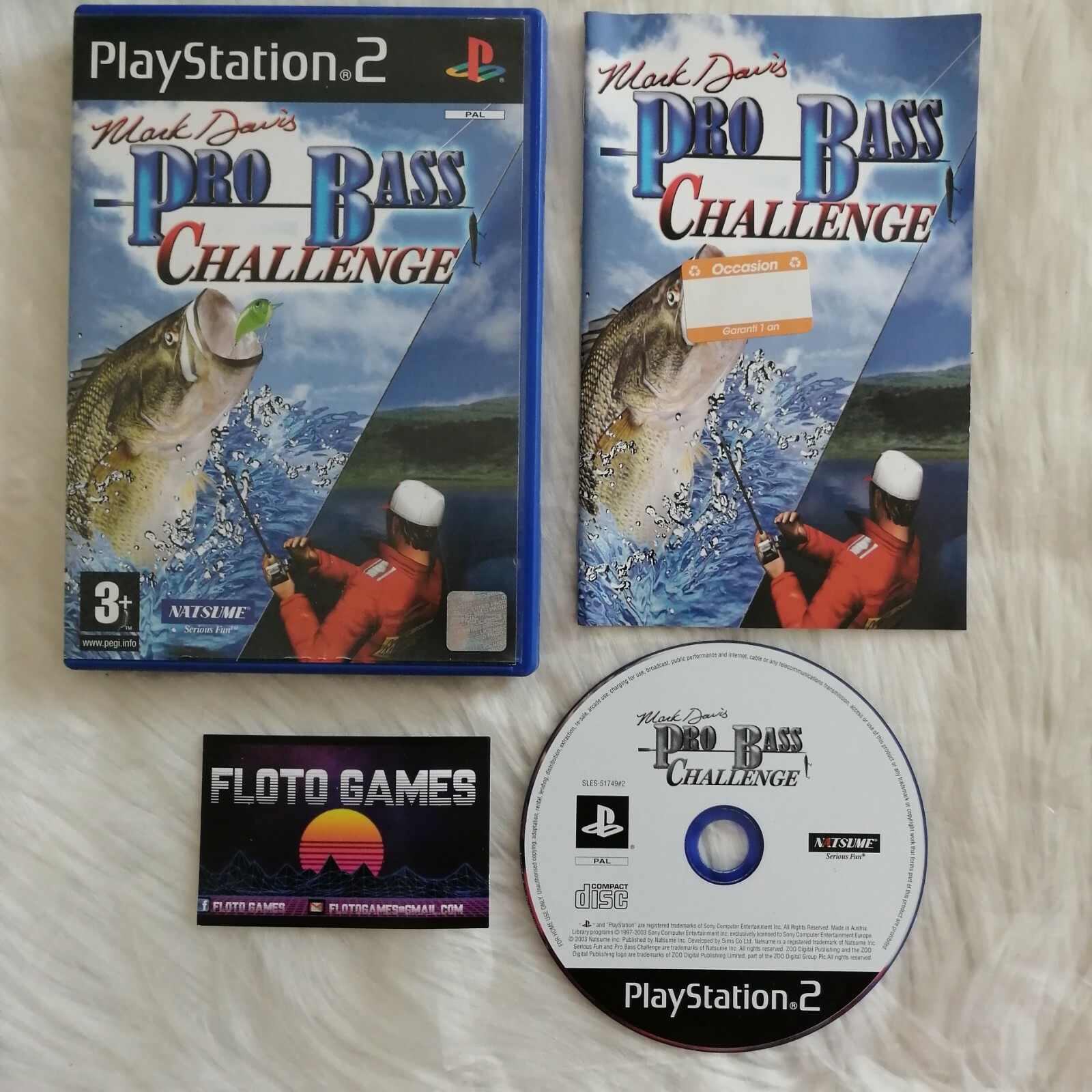 Jeu Mark Davis Pro Bass Challenge pour PS2 Complet CIB PAL - Floto Games