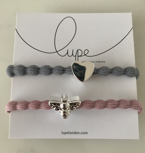 Lupe Hairtie Love Bee Gentle Mix Grey & Rose Silver Plated Hair Band - 第 1/2 張圖片