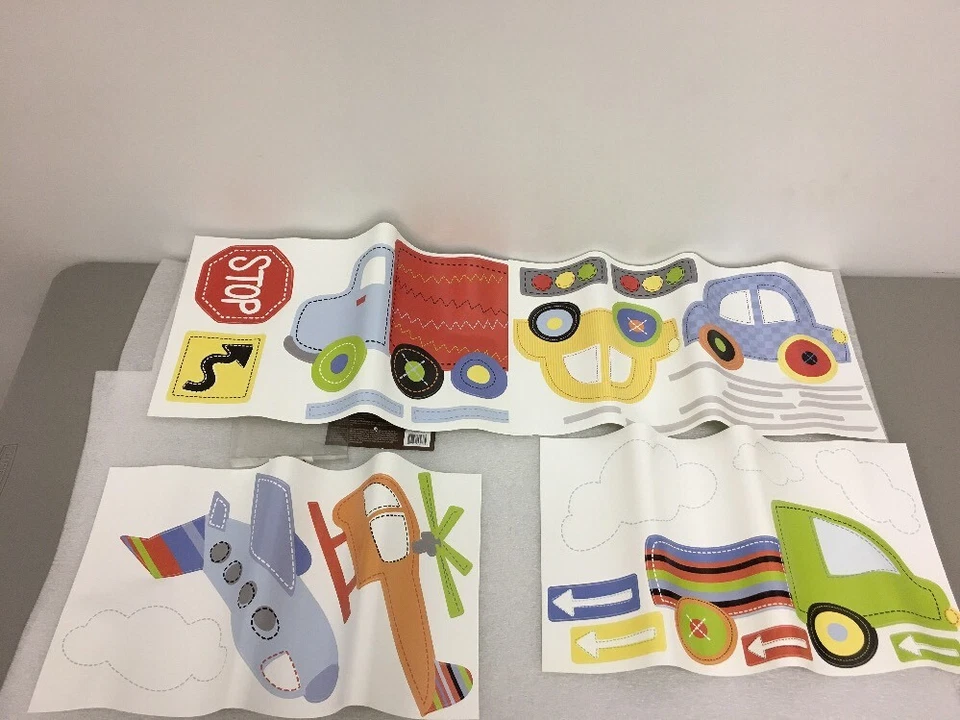 Adesivos de parede Koala Baby On the Road descascar e colar aviões carros e caminhões novos - Imagem 4 de 4