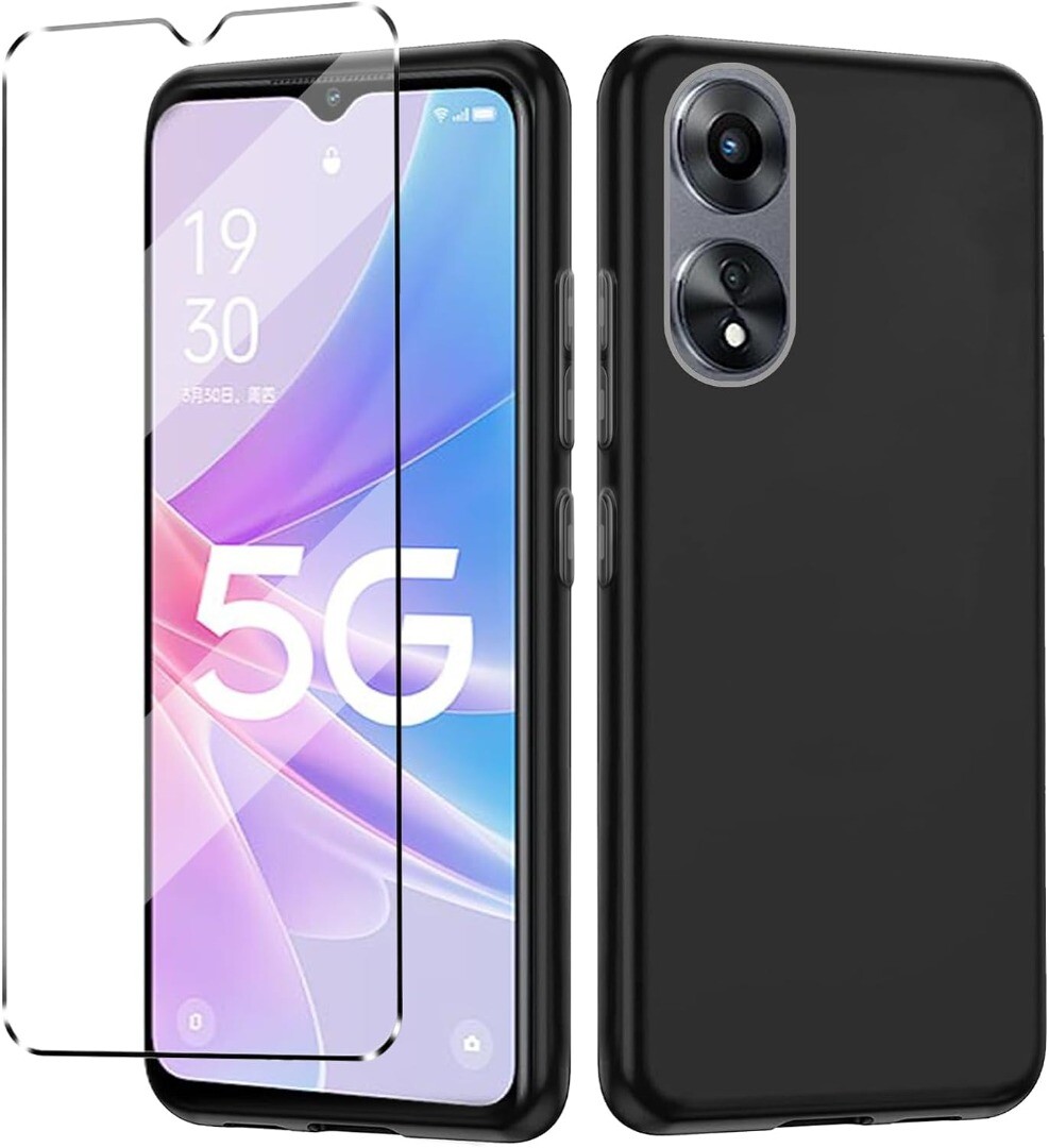 Case For Oppo A78 5g Case Compatible With Oppo A78 5g Phone Case Cover [with Tempered Glass Screen Protector][PC TPU 2 In 1][Ring Support] [Golden Reflect Light] DJL-XBQ - View #13