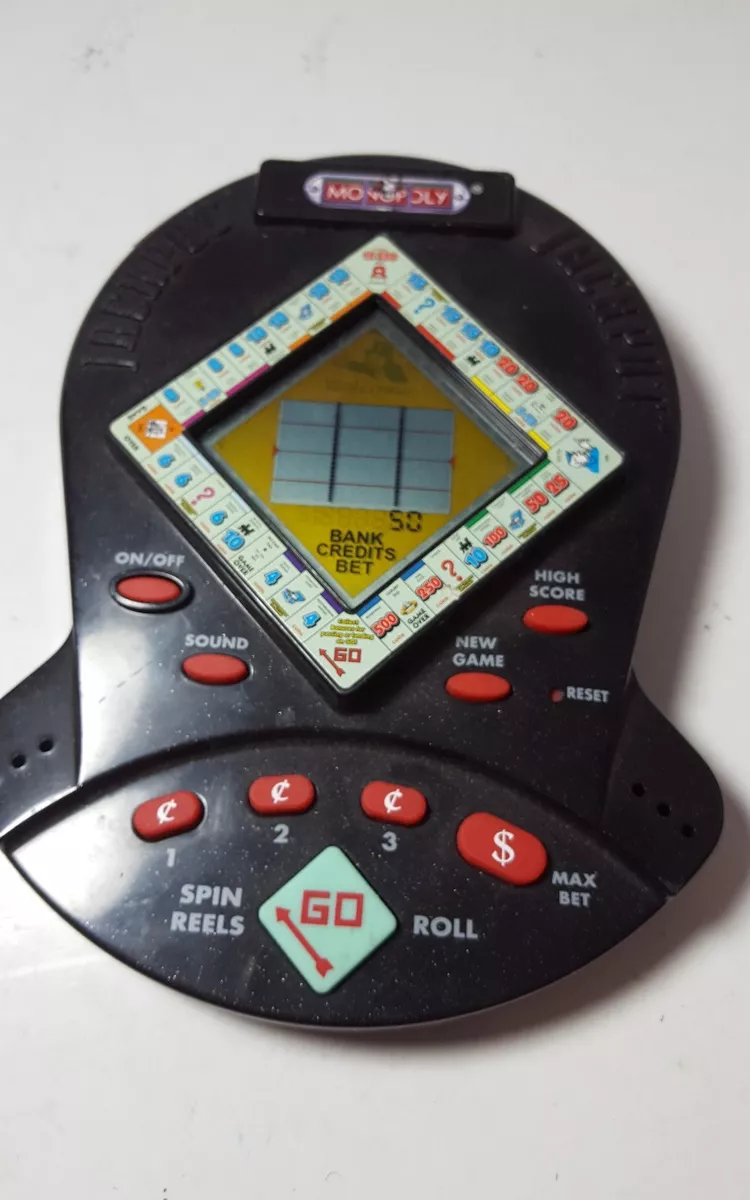 1999 Hasbro Handheld Monopoly Electronic Video Game R7473