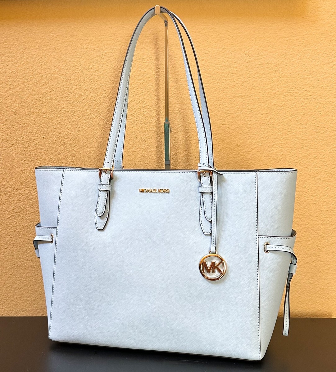 MICHAEL KORS GILLY LARGE DRAWSTRING TRAVEL LAPTOP TOTE SHOULDER