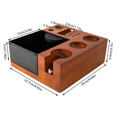 8 In 1 Espresso Knock Box Coffee Accessory Organizer Dispenser 58mm/54mm Handles