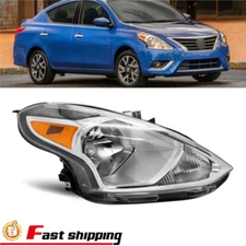 Headlight Assembly For 2015-2019 Nissan Versa 4DR Right Side Halogen Headlamp