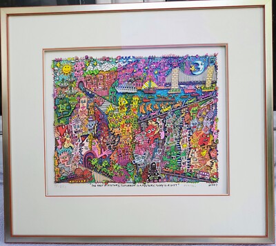 James Rizzi 3D ''The past is history,tomorrow is a mystery , today is a gift ''