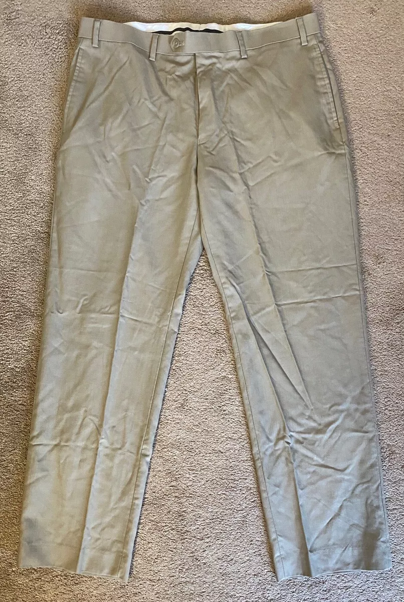 Men Lauren Ralph Lauren Total Comfort Solid Beige Dress Work Pants