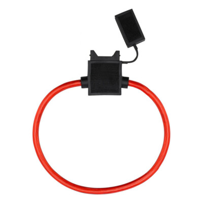 Megatronix FHB10CRB ATC/ATO In-Line Regular Blade Fuse Holder Cap 10 Gauge Red