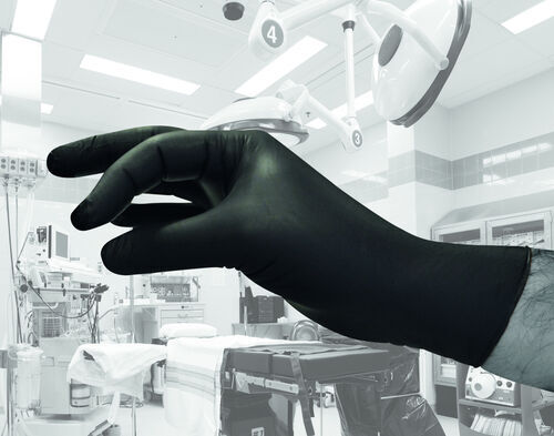 Guanti In Nitrile Neri Senza Polvere N81 - Gr. 3,0 - Foto 2