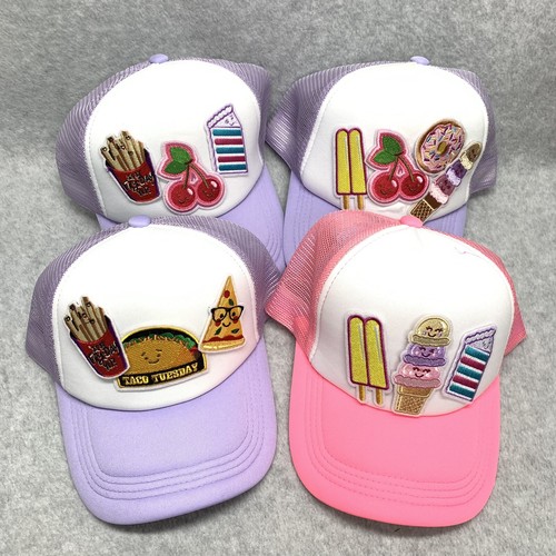 4x Taco Tuesday Trucker Hat Cap Adjustable SnapBack Party Cherry Ice Cream Pizza - Picture 2 of 19