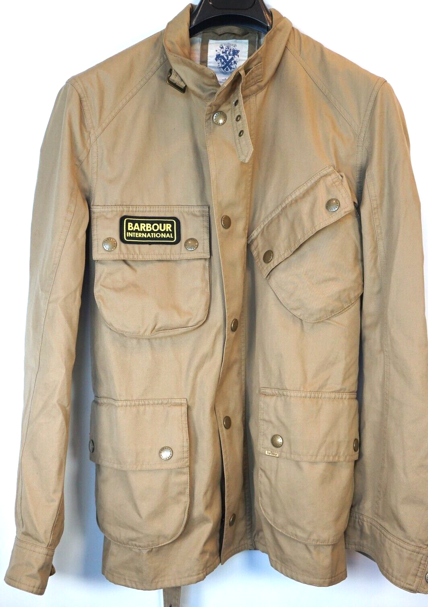 ジャケット・アウター Barbour International Washed Twill XL $450 | BARBOUR WASHED TWILL INTERNATIONAL T666 COTTON BELTED