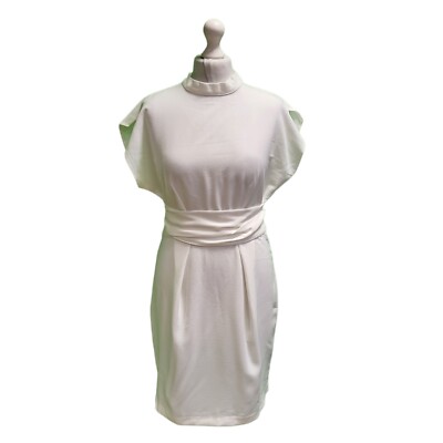 Closet London Kimono White Pencil Tied Dress UK Women's L 12 BNWT K443