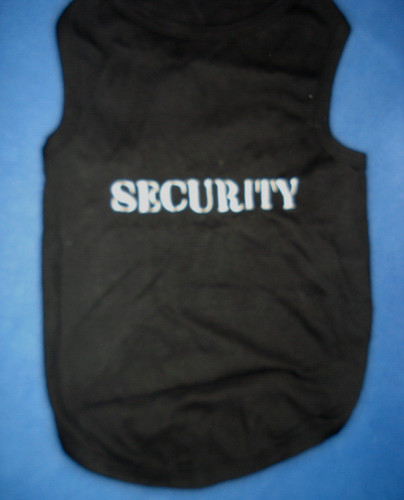 Dog Security Vest - Pet Security Costume or Reality - Parisian Pets Embroidered!