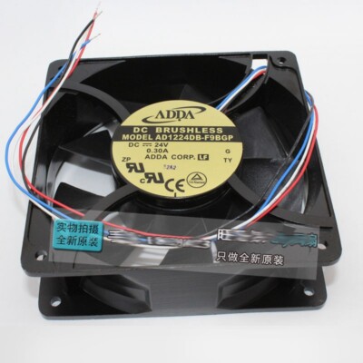 ADDA AD1224DB-F9BGP 12038 DC24V 12CM aluminum frame large airflow cooling fan