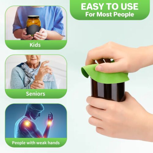 6 Pack Rubber Jar Lid Opener Gripper Pads for Weak Hands Seniors Kitchen new - Picture 5 of 7