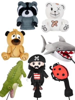 Funny Golf Driver Headcovers– Choose Style– Plush + FREE Gift (Craftsman Golf)