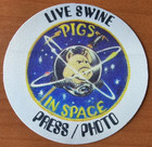 Motley Crue 1997 Live Swine Pigs in Space Tour Backstage Pass Cloth New — photo 1