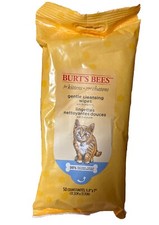 Burt's Bees for Cats Gentle Cleansing Wipes Kitten and Cat Wipes 50 count NEW 