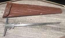 CSE 10" Depth Gauge with Original Leather Case Preowned