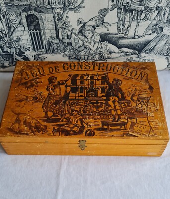 Antique wooden construction set Thiel Paris Bon Marché