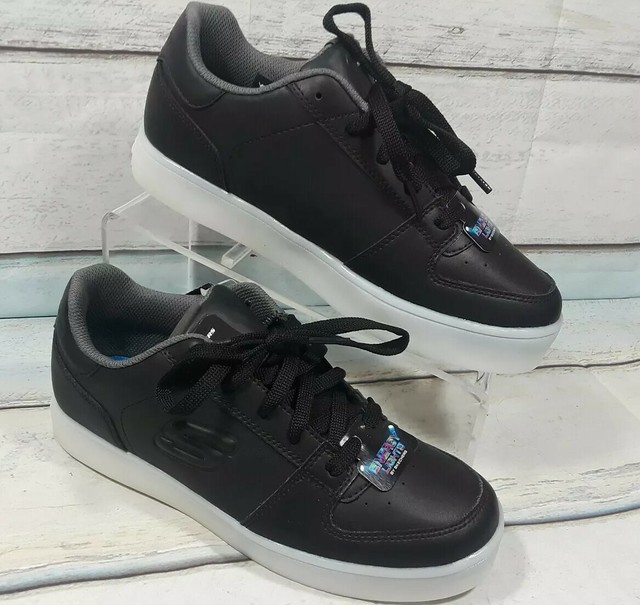 boys black skechers