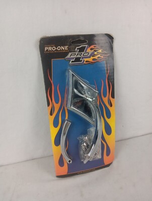 PRO-ONE FOR HARLEY VINTAGE CLASSICS CHROME SMOOTH STEM RH GOTHIC MIRROR