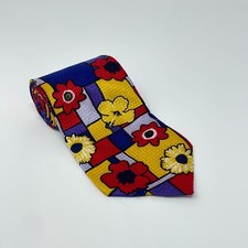 Florenzi Tie Multicolor Floral 100 Silk Men's Necktie USA