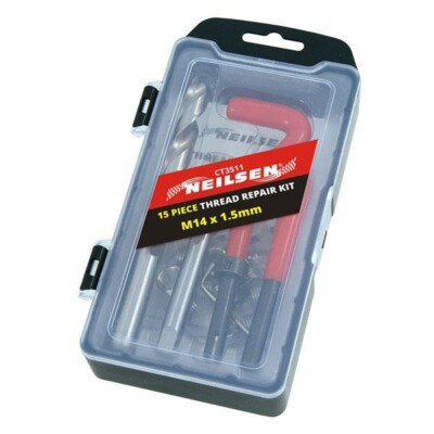 M14 x 1,5 Gewindereparatursatz 15-teilig Helicoil kompatibel 14 mm beschädigte Gewinde