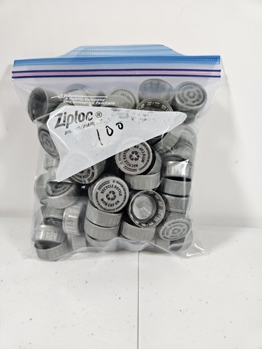 100 Gray Diet Coke Plastic Bottle Caps Lot – Craft Supply / Collectible Coca-Col