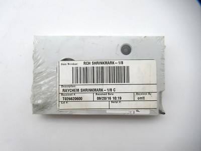 TE Connectivity Raychem Shrinkmark Cartridge White, 1/8'' x 100'' NEW SEALED