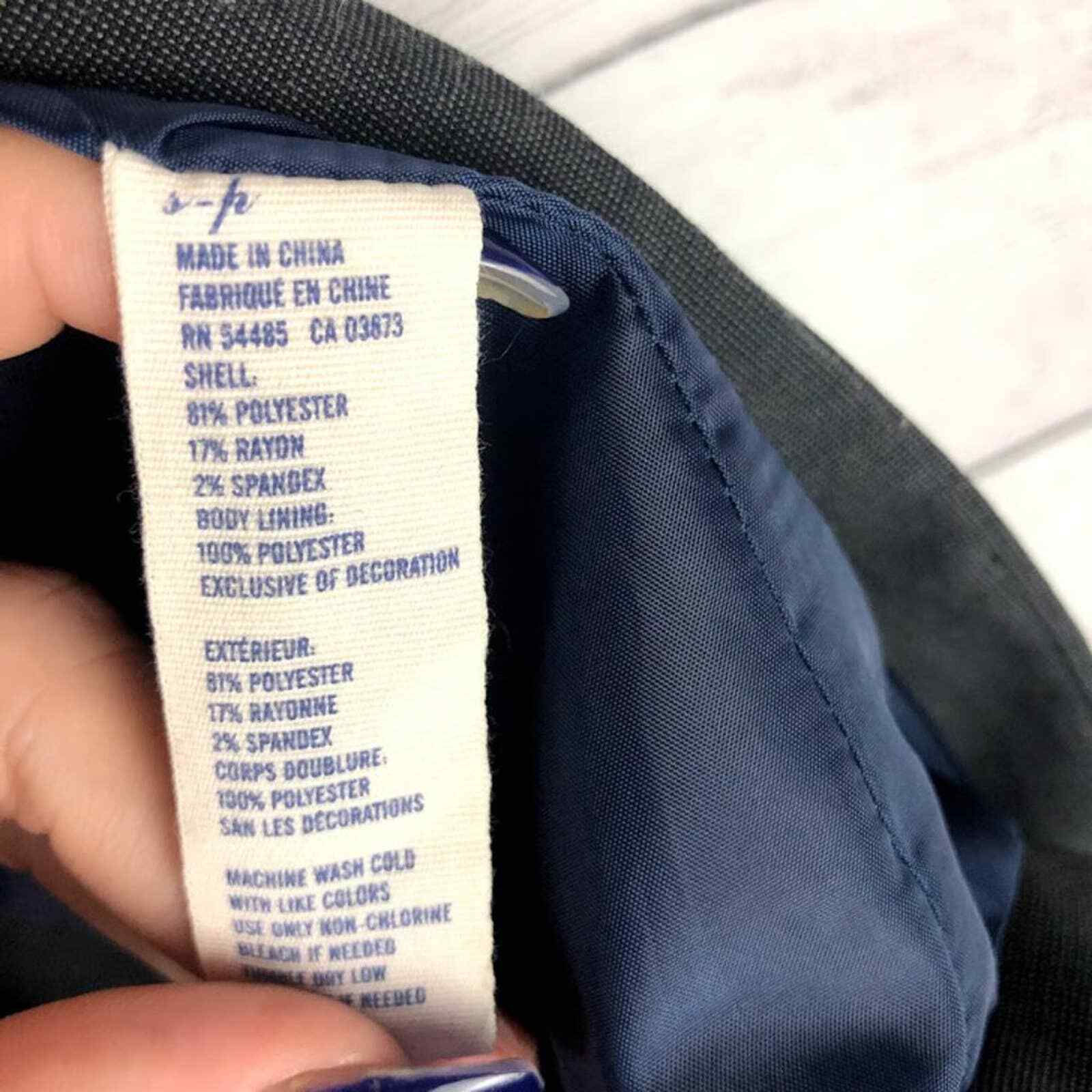 American Eagle | Gray Lined One Button Blazer S - image 9