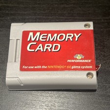 Performance Memory Card Memory Card Plus for Nintendo 64 N64 Video Game System
