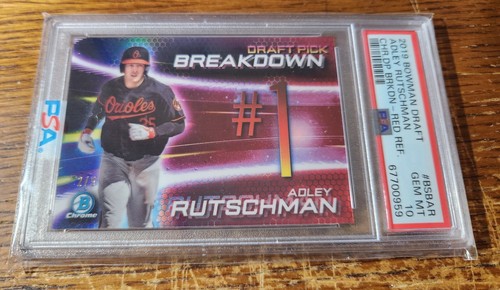 Adley Rutschman [Red Refractor] #BSB-AR 2019 Bowman Draft Chrome Pick Breakdown card