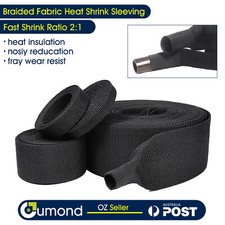Braided Heat Shrink Tubing Auto Home Audio Electrical Wire Bundling Heat Resist